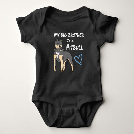 Pitbull Baby Clothes Romper (Voorkant)