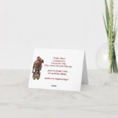 Pitbull "Benz" Personalities Wenskaart Kaart (Achterkant)