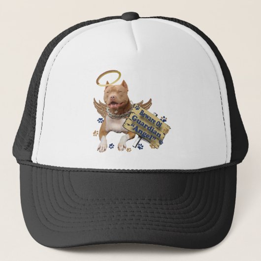 Pitbull Beware van Guardian Angel Trucker Pet (Voorkant)