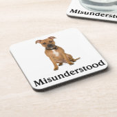 Pitbull Bier Onderzetter (Linkerzijde)