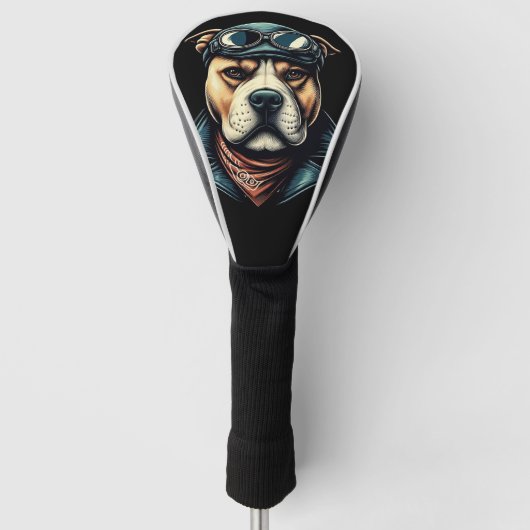  Pitbull Biker Golfheadcover (Voorkant)