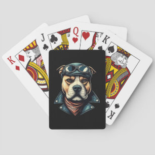  Pitbull Biker Pokerkaarten