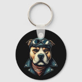  Pitbull Biker Sleutelhanger (Voorkant)