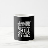 Pitbull Blijf Thuis En Ontspan Design Koffiemok (Center)