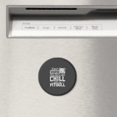 Pitbull Blijf Thuis En Ontspan Design Magneet (Insitu (Vaatwasser))