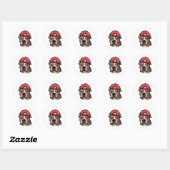 Pitbull Bloods Ronde Sticker (Vel)