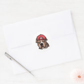 Pitbull Bloods Ronde Sticker (Envelop)