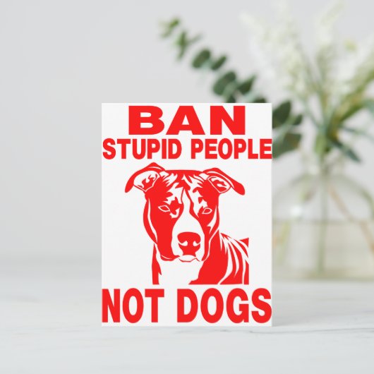 PITBULL BRIEFKAART (Staand voorkant)