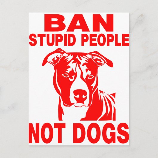 PITBULL BRIEFKAART (Voorkant)