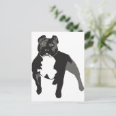 Pitbull Briefkaart (Staand voorkant)