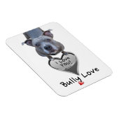 Pitbull Bully Love Magnet Magneet (Rechterzijde)