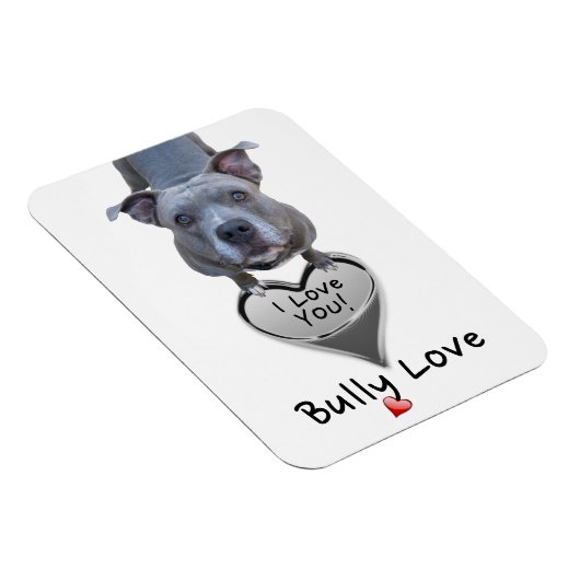 Pitbull Bully Love Magnet Magneet (Rechterzijde)
