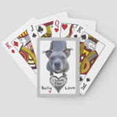 Pitbull Bully Love-speelkaarten Pokerkaarten (Achterkant)
