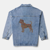 Pitbull Butterfly Silhouette Art | Bully Dog Lover Denim Jacket (Achterkant)