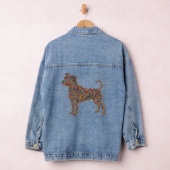Pitbull Butterfly Silhouette Art | Bully Dog Lover Denim Jacket (Hangar)