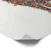 Pitbull Butterfly Silhouette Art | Bully Dog Lover Poster (Hoek)