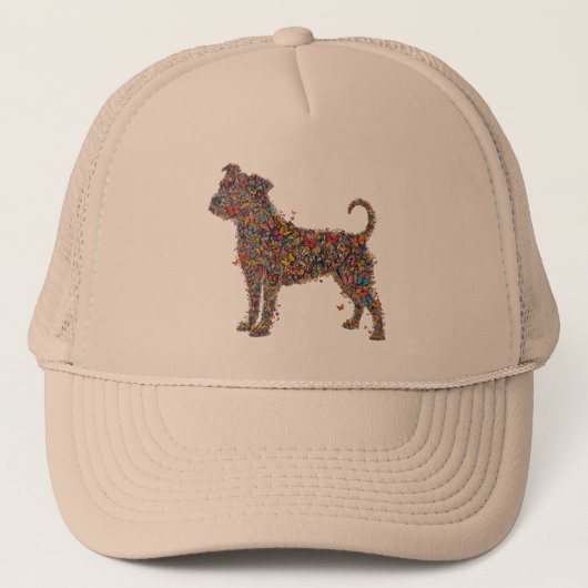 Pitbull Butterfly Silhouette Art | Bully Dog Lover Trucker Pet (Voorkant)