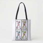 Pitbull-Canvas tas (Voorkant)