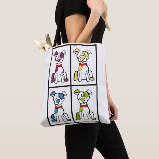 Pitbull-Canvas tas (Dichtbij)