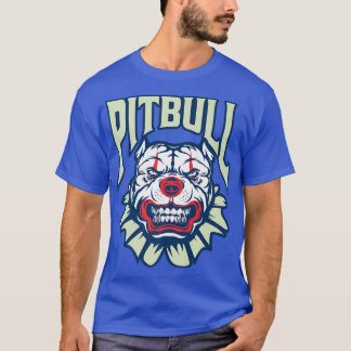 Pitbull Clown, Hondengezicht, Grappige Hondeneigen T-shirt