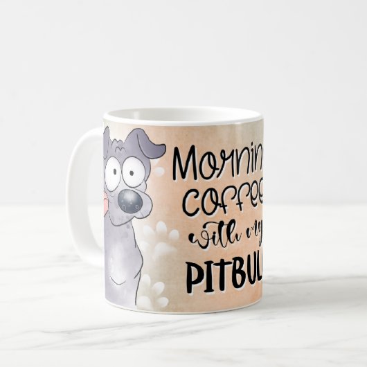 Pitbull Coffee Morning Koffiemok (Voorkant links)