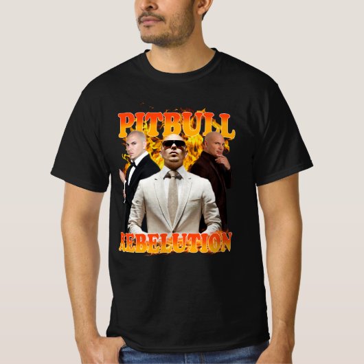 pitbull concert 90 t-shirt (Voorkant)
