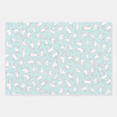 Pitbull Confetti - aqua mint, roze, paarse pastels Inpakpapier Vel (Voorkant 2)