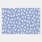 Pitbull Confetti - rood, blauw, geel Inpakpapier Vel (Voorkant)