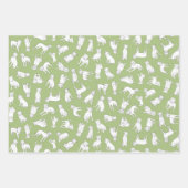 Pitbull Confetti - sage, tint, perzikwand Inpakpapier Vel (Voorkant)