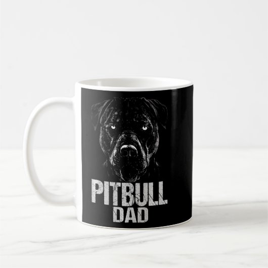 Pitbull Dad DogDog for Dog-eigenaars Koffiemok (Links)