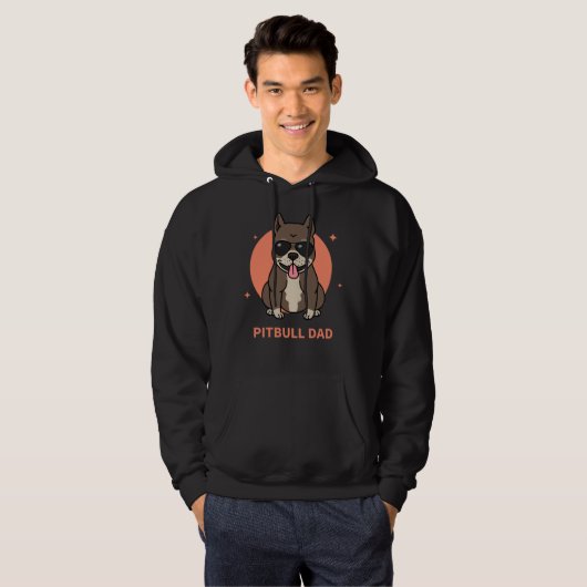Pitbull Dad Hoodie (Voorkant volledig)