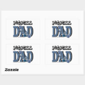 Pitbull DAD Rechthoekige Sticker (Vel)