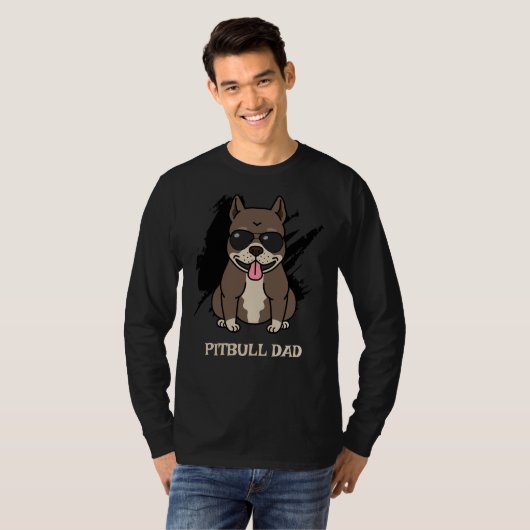 Pitbull Dad T-shirt (Voorkant volledig)
