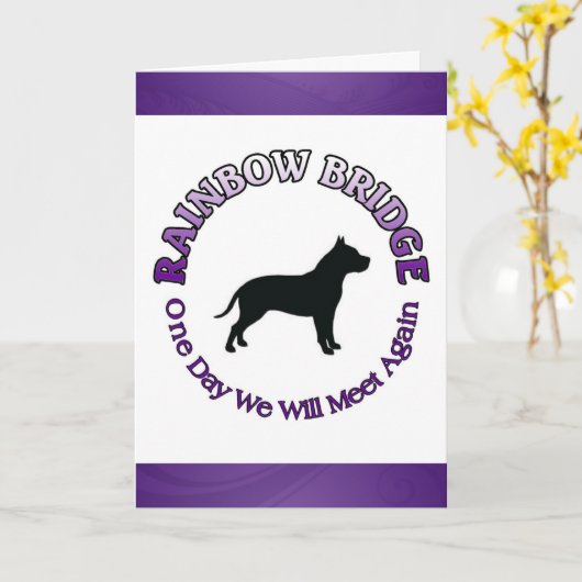 PITBULL DE KAART VAN DE SYMPATHIE VAN DE BRUG VAN (Gele Bloem)