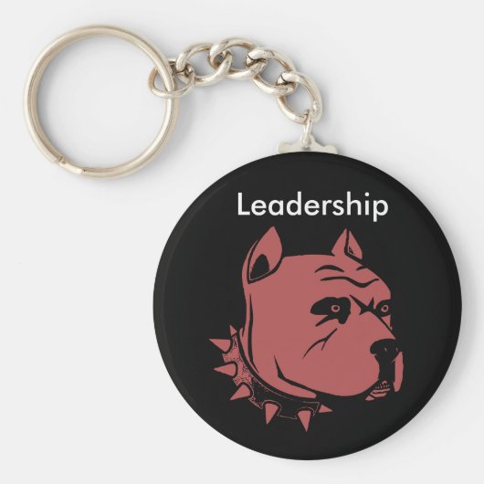 Pitbull Design 2,25-inch Button Sleutelhanger (Voorkant)