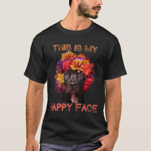 Pitbull-dit is mijn blije gezicht t-shirt