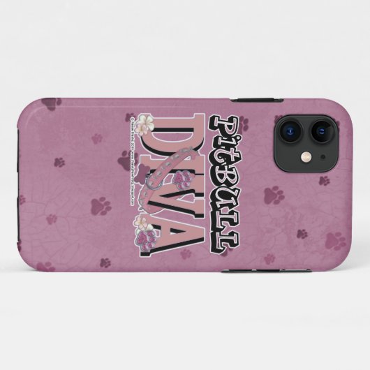 Pitbull DIVA Case-Mate iPhone Case (Achterkant (horizontaal))