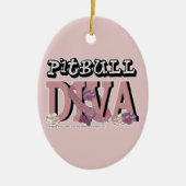 Pitbull DIVA Keramisch Ornament (Voorkant)