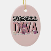 Pitbull DIVA Keramisch Ornament (Achterkant)