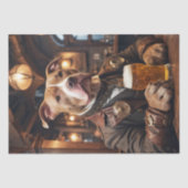Pitbull Dog Cheers - Decoupage - Tissuepapier (Voorkant)