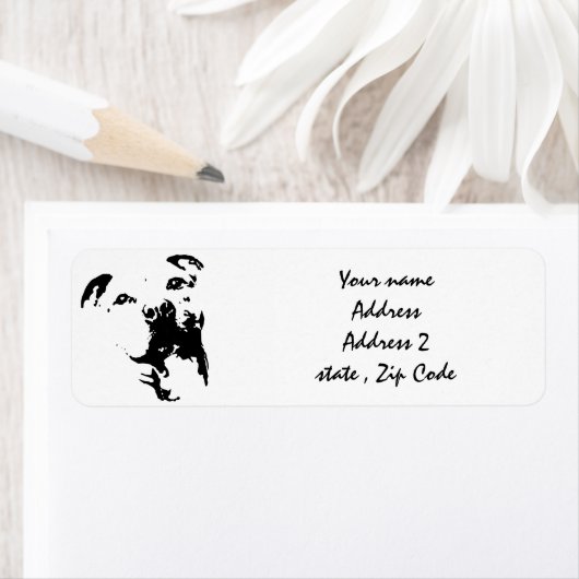 Pitbull Dog Etiket (Insitu)