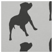 Pitbull Dog Fabric Stof (Close Up)