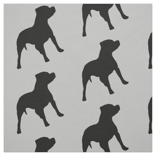 Pitbull Dog Fabric Stof (Swatch)
