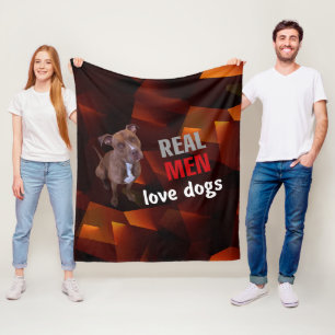 Pitbull Dog Fleece Deken