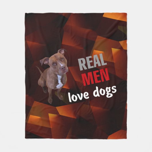Pitbull Dog Fleece Deken (Voorkant)