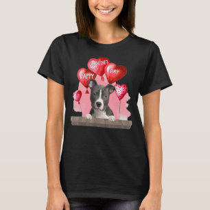 Pitbull Dog Happy Valentines Day Pet Hondenliefheb T-shirt