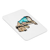 Pitbull Dog I Love Dad Tattoo Funny Family Magneet (Rechterzijde)