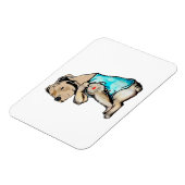 Pitbull Dog I Love Dad Tattoo Funny Family Magneet (Linkerzijde)