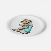 Pitbull Dog I Love Dad Tattoo Funny Family Papieren Bordje (Gekanteld)