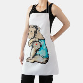 Pitbull Dog I Love Dad Tattoo Funny Family Schort (Insitu)